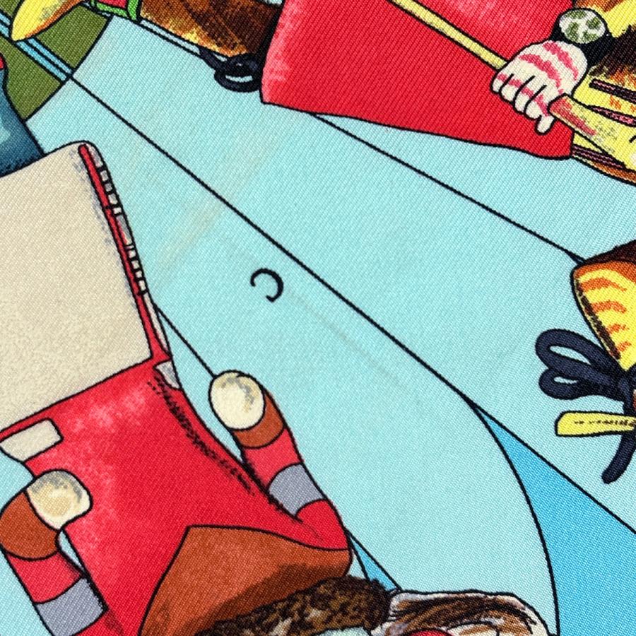 HERMES（エルメス） カレ90 Kachinas カチナ 民族 スカーフ シルク