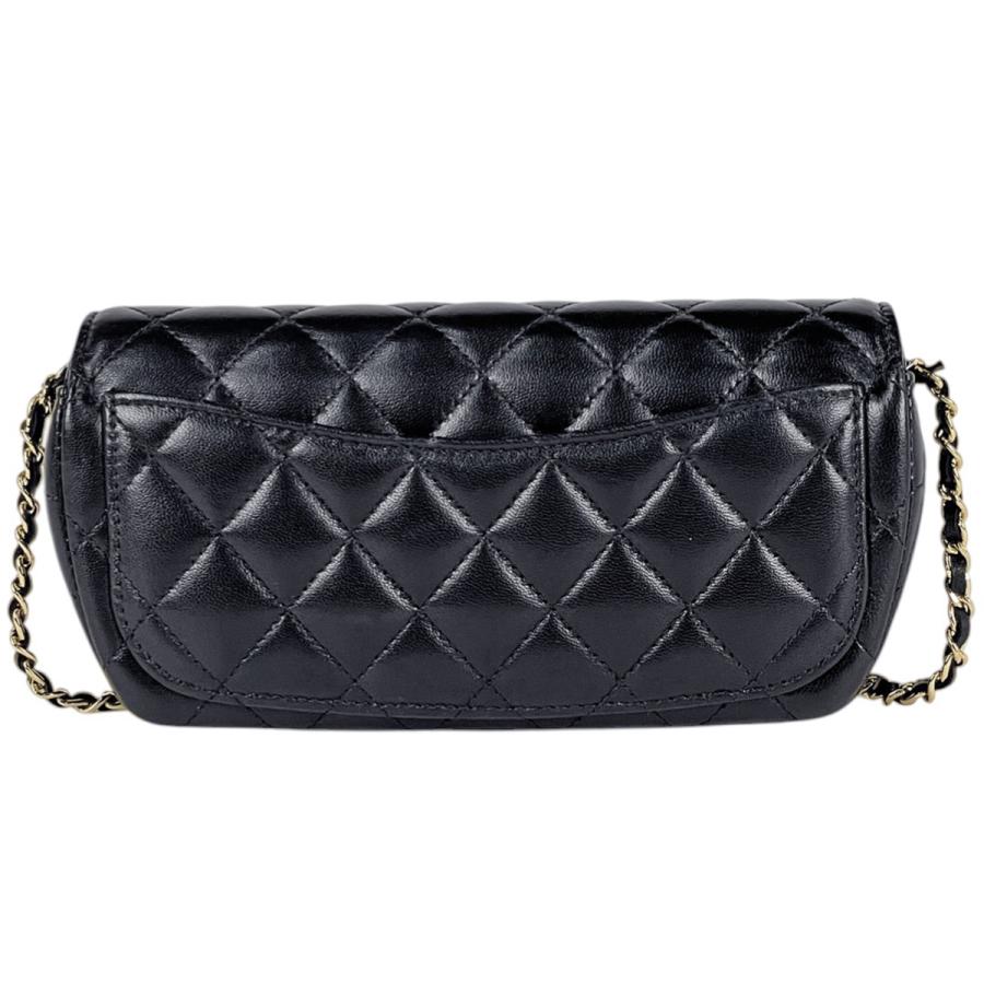 シャネル サングラスケース ココマーク マトラッセ 黒 ブラック CHANEL CHANEL（シャネル） ココマーク チェーン ショルダーバッグ マトラッセ