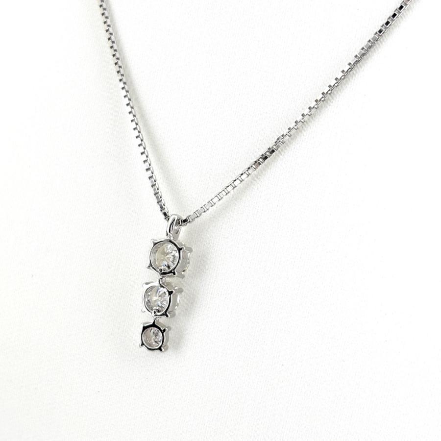 ダイヤモンド デザインネックレス プラチナ ペンダント ネックレス Pt900 Pt850 ダイヤモンド レディース 中古_2