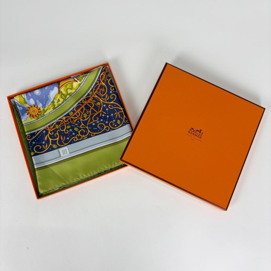 HERMES（エルメス） カレ90 www.hermes.com スカーフ 世界地図 シルク