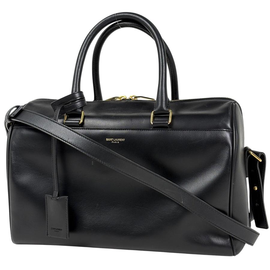 サンローラン・パリ ダッフル6 2way バッグ 黒 エディ期 サンローランパリ SAINT LAURENT PARIS クラシック ダッフル6 2WAY