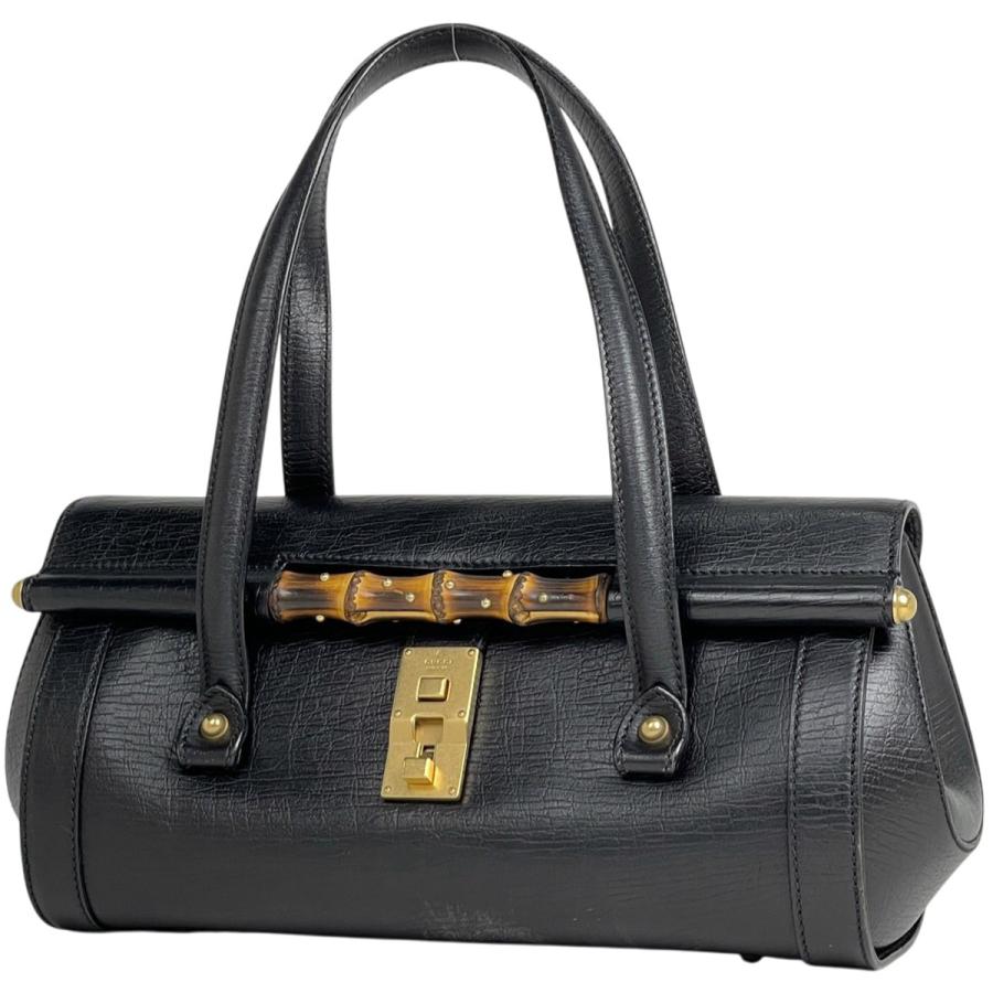 GUCCI（グッチ） バンブー ショルダーバッグ ロゴ ハンドバッグ レザー