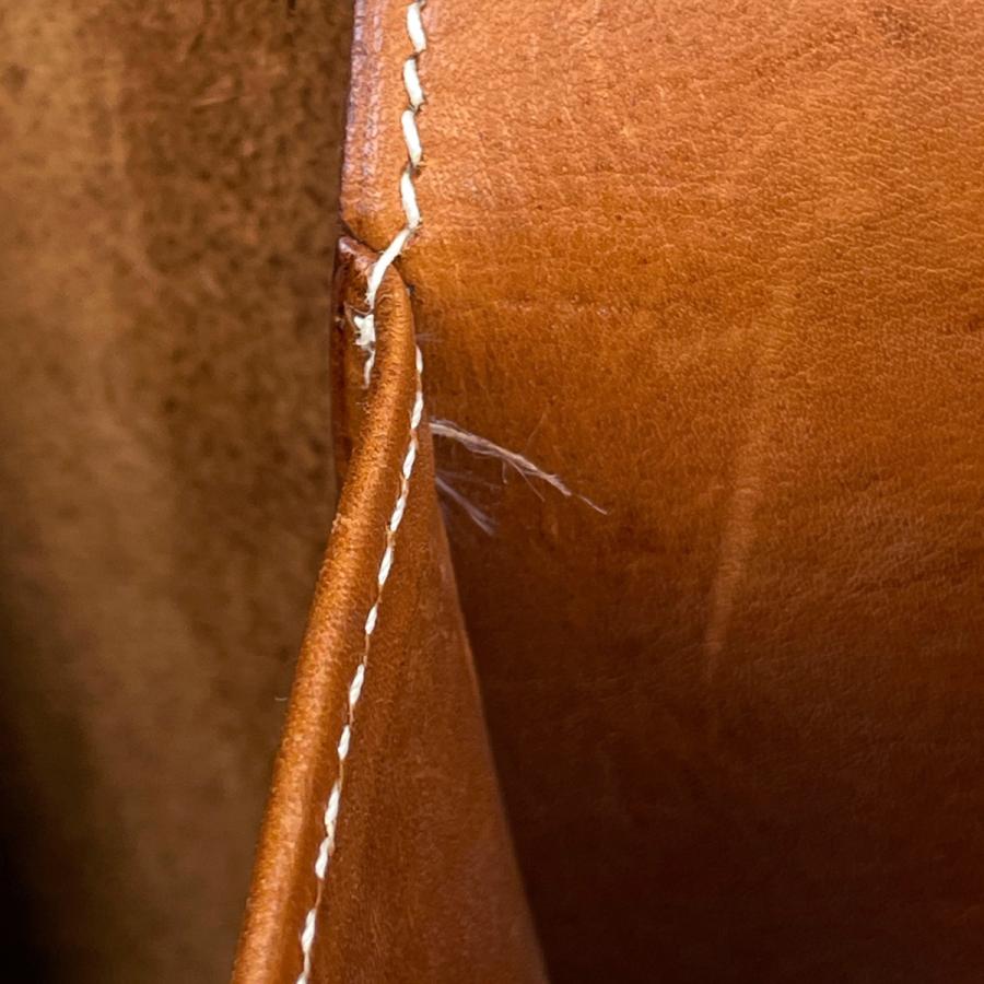 エルメス HERMES エヴリン1 PM パンチング Hロゴ ショルダーバッグ エバーカーフ ブラウン E レディース 中古_12