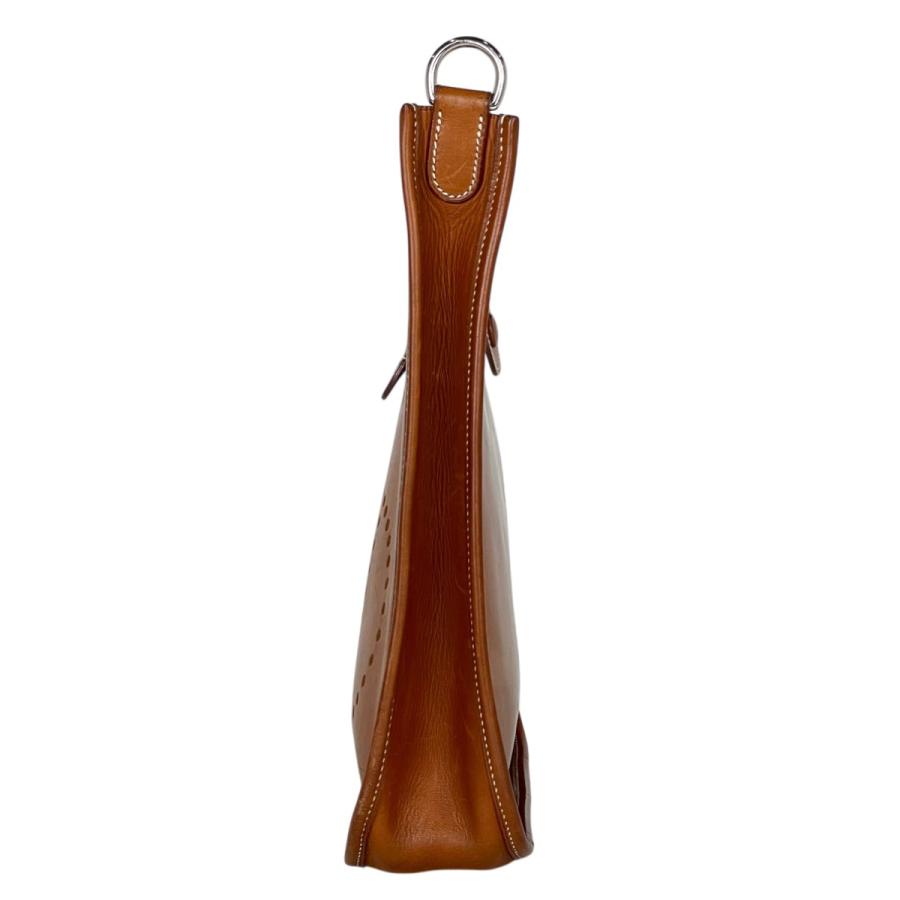 エルメス HERMES エヴリン1 PM パンチング Hロゴ ショルダーバッグ エバーカーフ ブラウン E レディース 中古_1
