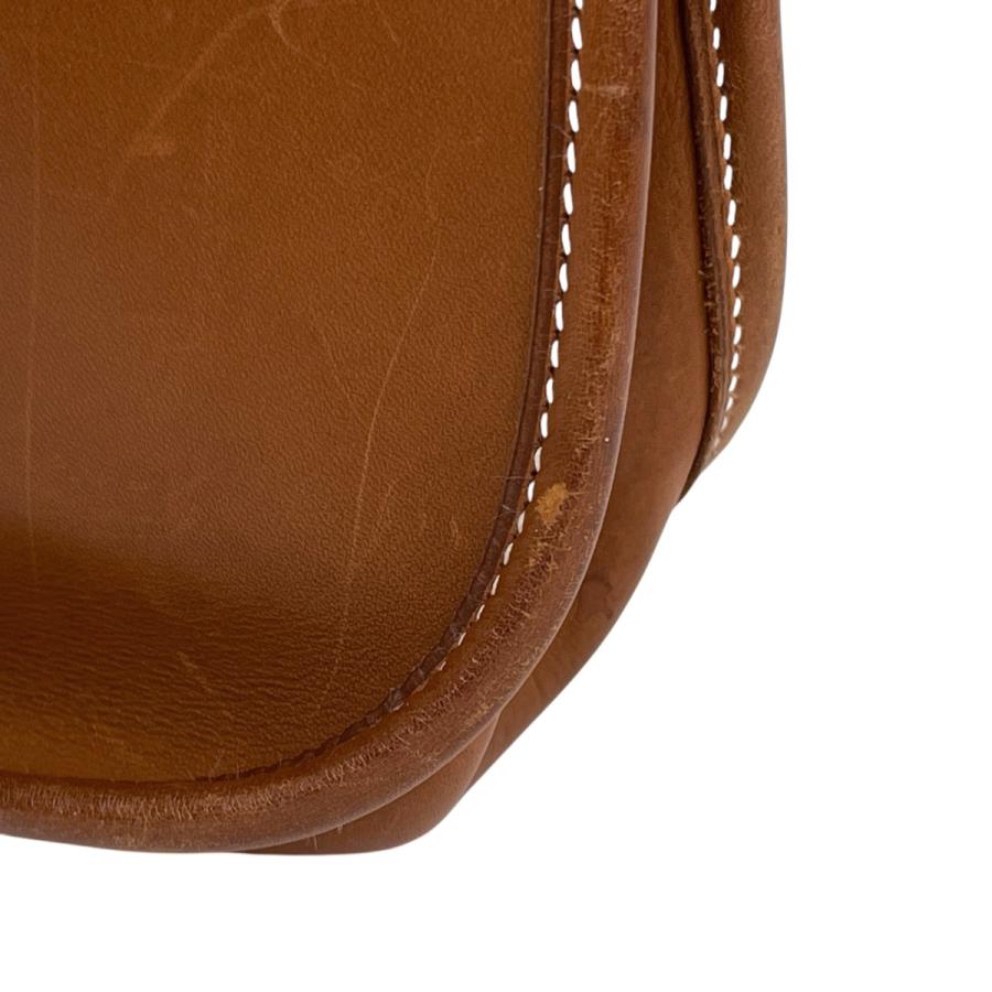 エルメス HERMES エヴリン1 PM パンチング Hロゴ ショルダーバッグ エバーカーフ ブラウン E レディース 中古_6