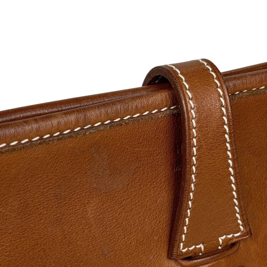 エルメス HERMES エヴリン1 PM パンチング Hロゴ ショルダーバッグ エバーカーフ ブラウン E レディース 中古_7