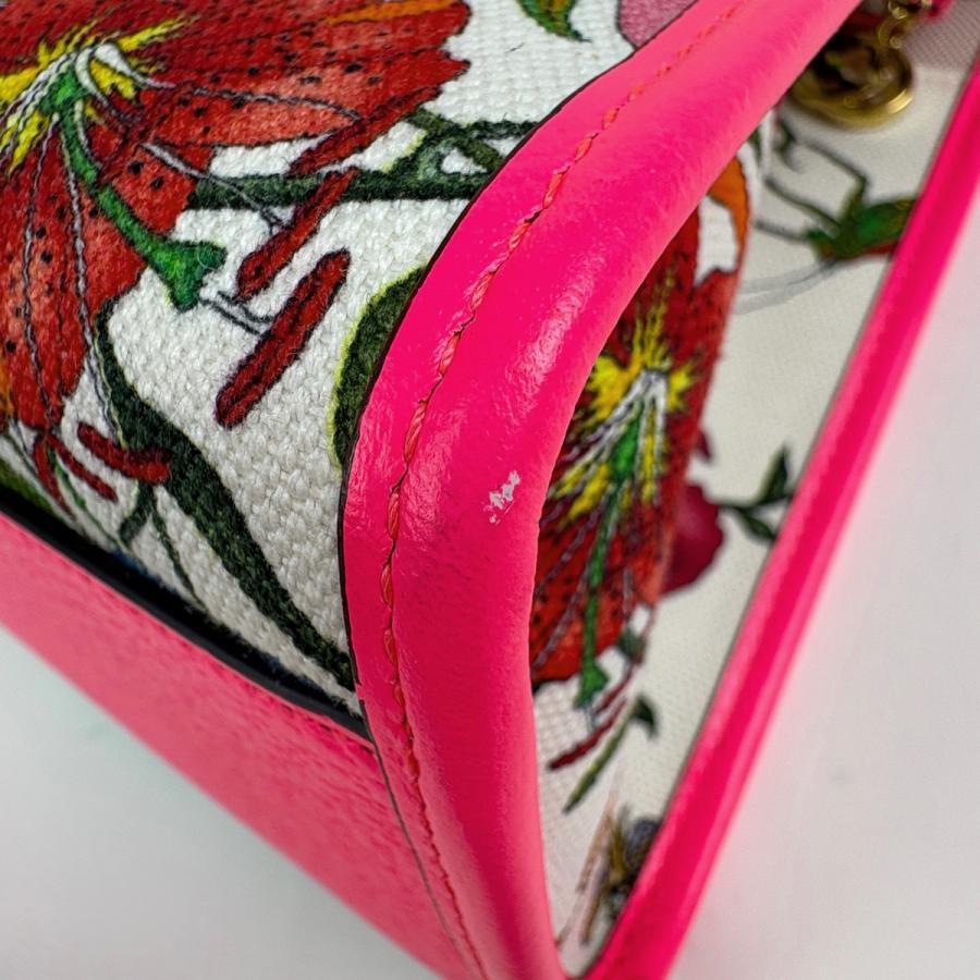GUCCI（グッチ） フローラ ハンドバッグ 2WAY ショルダーバッグ 花柄 