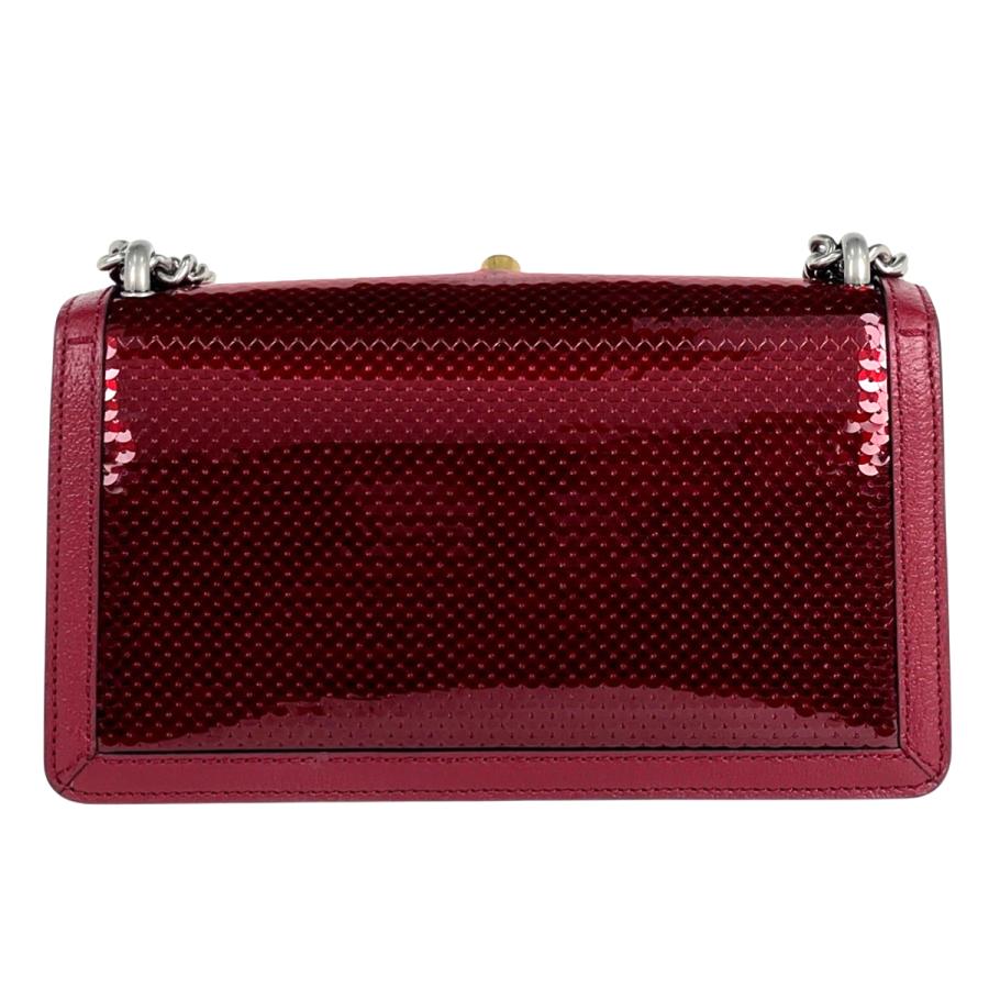 グッチ GUCCI ディオニュソス チェーン ショルダーバッグ ストロベリーモチーフ ショルダーバッグ レザー レッド 499623 レディース 中古_2