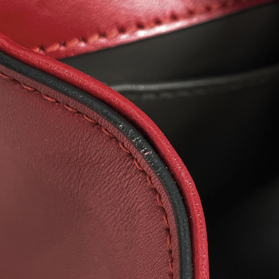 グッチ GUCCI ズゥミ チェーン ショルダーバッグ 2WAY ハンドバッグ ショルダーバッグ レザー レッド 572375 レディース 中古_6