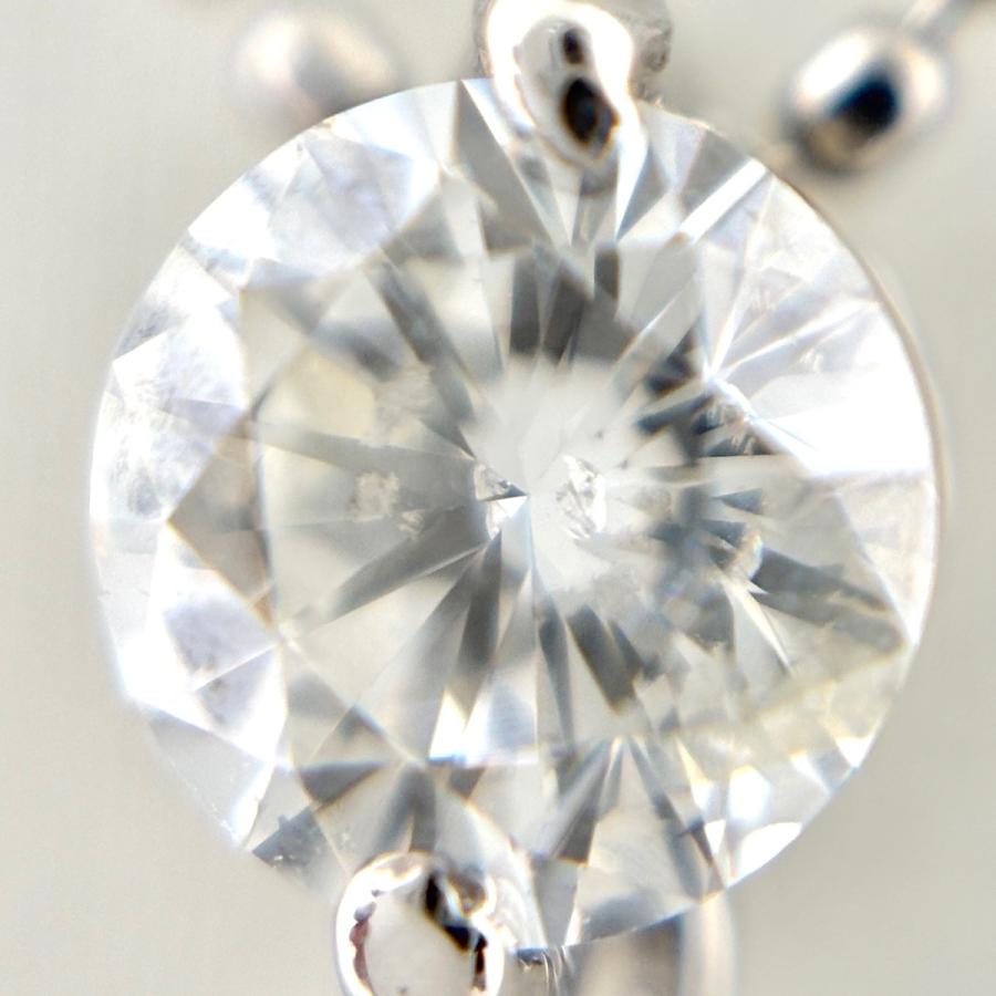 メレダイヤ デザインネックレス プラチナ ペンダント ネックレス Pt900 Pt850 ダイヤモンド レディース 中古_1