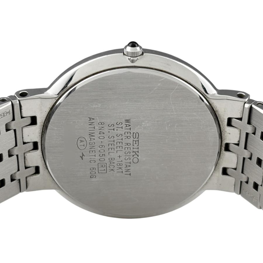セイコー SEIKO ドルチェ 8N40-6050 腕時計 メンズ 送料無料 【中古】 SEIKO（セイコー） ドルチェ 8N40-6050 腕時計 SS YG クォーツ ブルー