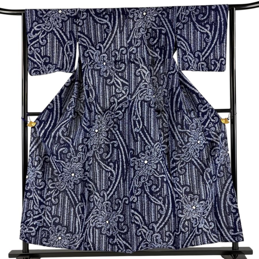 浴衣 身丈153.5cm 裄丈64cm 綿 名品 【中古】の通販 by バイセル ラクマ店