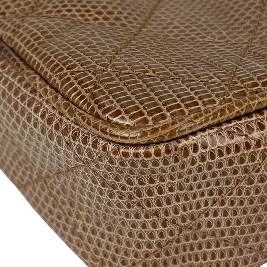 シャネル CHANEL ココマーク フリンジ チェーン ショルダーバッグ マトラッセ タッセル ショルダーバッグ リザード ブラウン レディース 中古_5