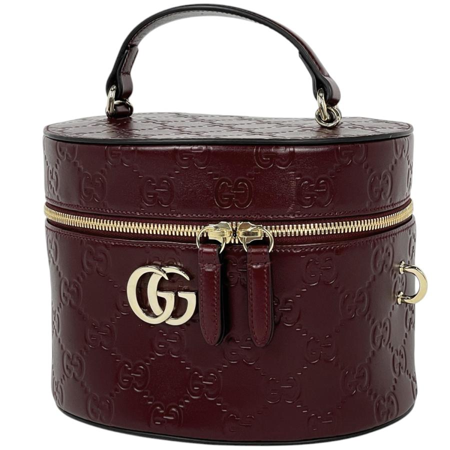 GUCCI（グッチ） グッチシマ バニティバッグ 2WAY ショルダーバッグ GG