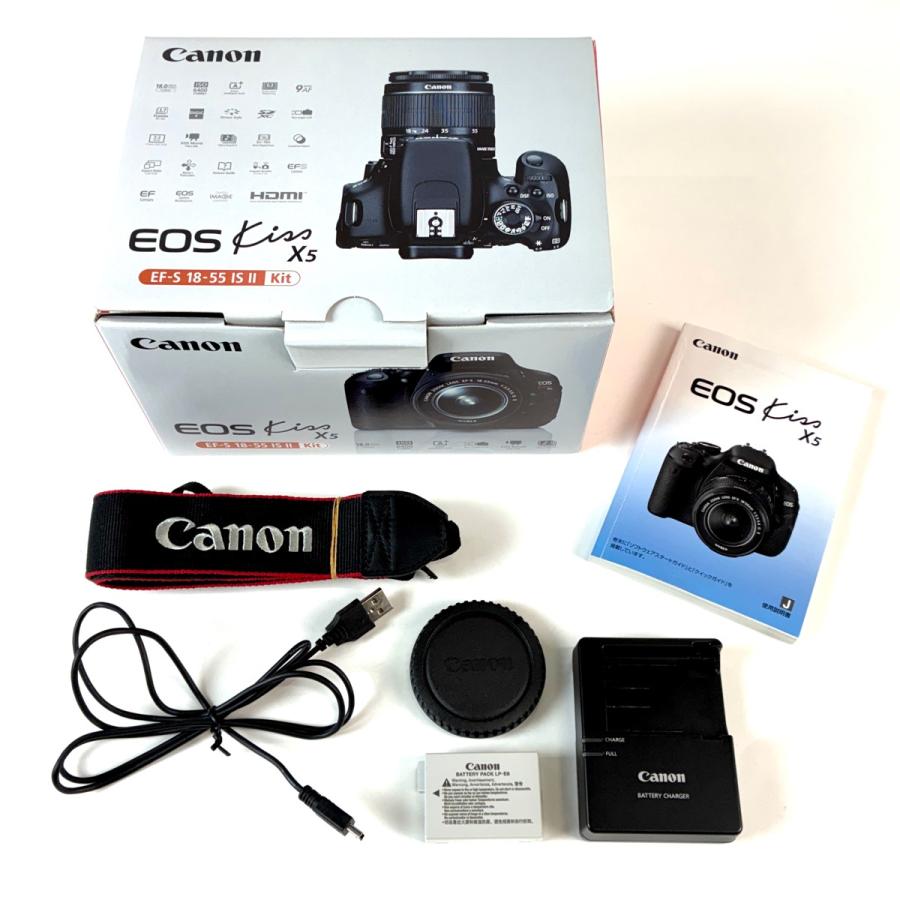 Canon デジタル一眼レフカメラ EF-S EOS Kiss X5（7代目） キヤノン（Canon） Canon EOS kiss X5 ダブルレンズセット デジタル