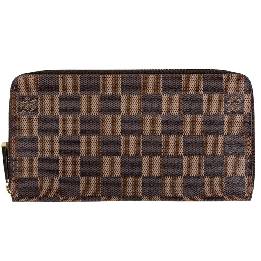 ルイ・ヴィトン LOUIS VUITTON ジッピーウォレット ラウンド長財布 財布 キャンバス PVC ダミエ メンズ レディース ブラウン系 N60015 【中古】 LOUIS VUITTON（ルイ・ヴィトン） ジッピー ウォレット ラウンドジップ