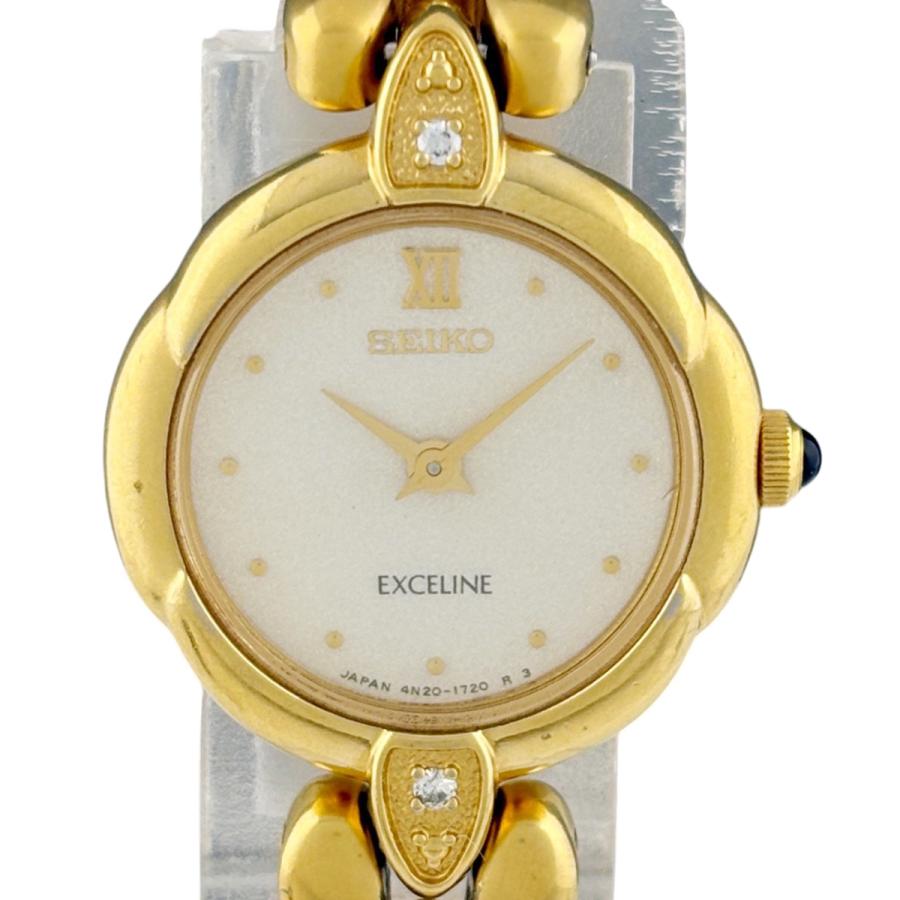 SEIKO（セイコー） エクセリーヌ 4N20-1070 腕時計 SS GP クォーツ