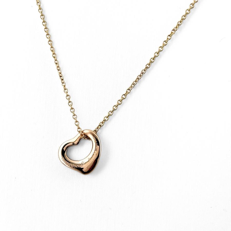 TIFFANY&Co.（ティファニー） オープンハート ネックレス PG ピンク