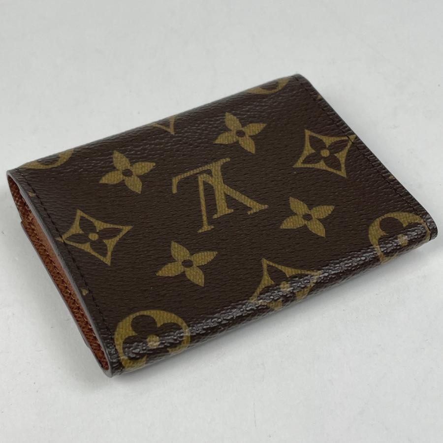 ルイ・ヴィトン Louis Vuitton アンヴェロップ カルト ドゥ ヴィジット パスケース カードケース モノグラム ブラウン M62920 レディース 中古_1