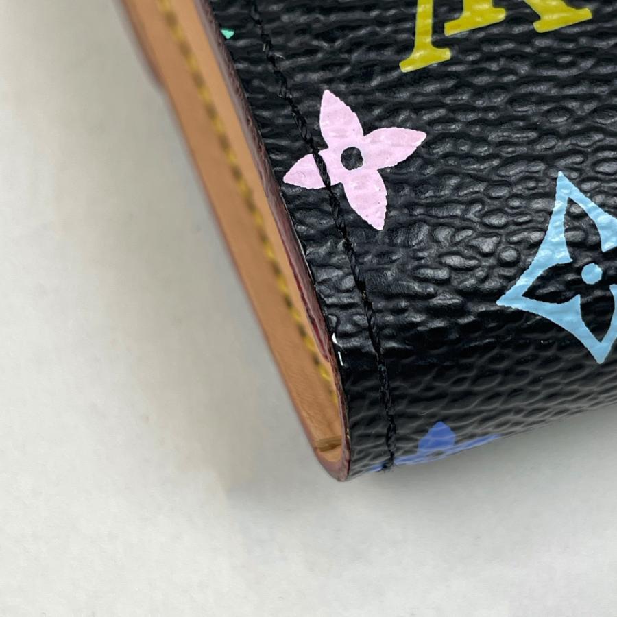 LOUIS VUITTON ルイ・ヴィトン/ポルトフォイユ・サラ/モノグラム マルチカラー/ノワール/M93533/TH0***/ABランク/88【中古】 LOUIS VUITTON（ルイ・ヴィトン） ルイ ヴィトン モノグラム マルチ