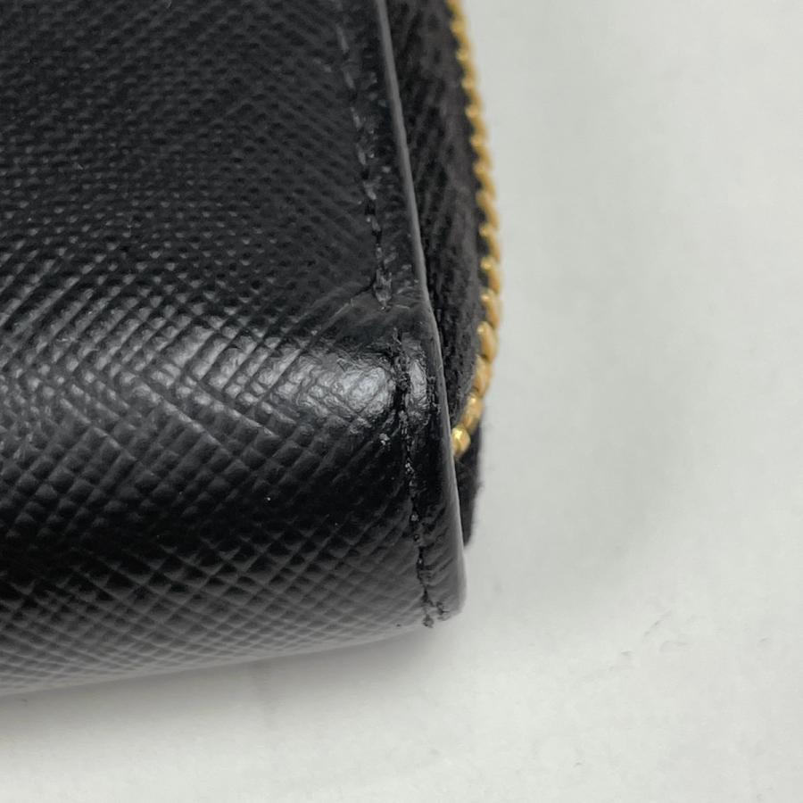 【極美品】プラダ 財布 ユニバーサルコラボ フランケン 付属品完備 ブラック PRADA（プラダ） ロゴ ラウンドファスナー 長財布 ユニバーサル