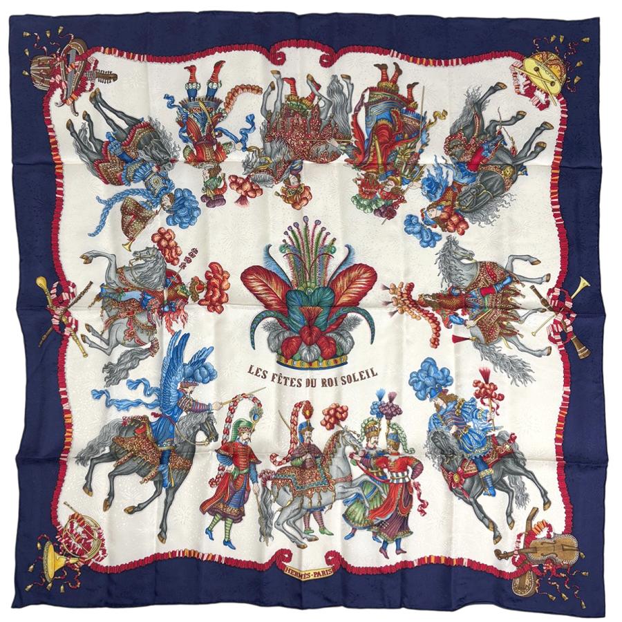 HERMES（エルメス） カレ 90 LES FETES DU ROI SOLEIL 太陽王の祝典