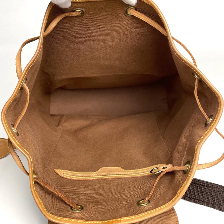 ルイ・ヴィトン Louis Vuitton モンスリGM バックパック デイパック リュック モノグラム ブラウン M51135 レディース 中古