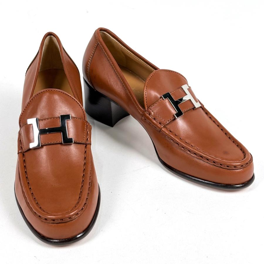 HERMES（エルメス） スクエアトゥ パンプス ハイヒール ローファー 靴 