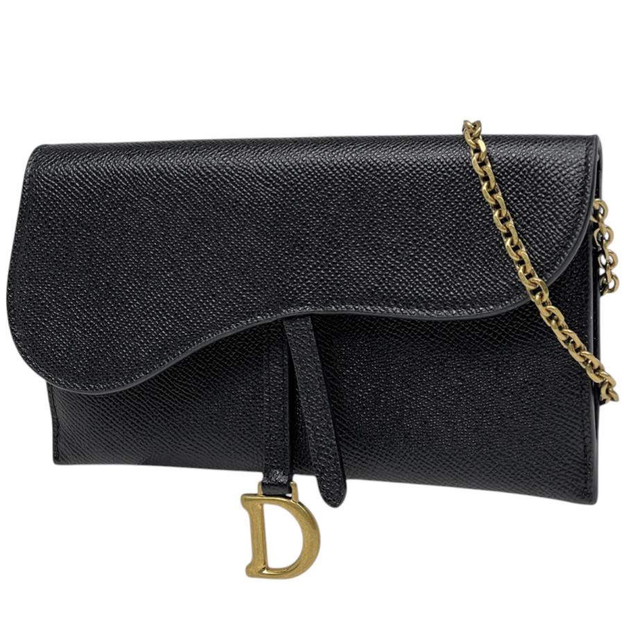 Christian Dior ショルダーウォレット　長財布 チェーン付き Christian Dior（クリスチャン・ディオール） ロゴ チェーン