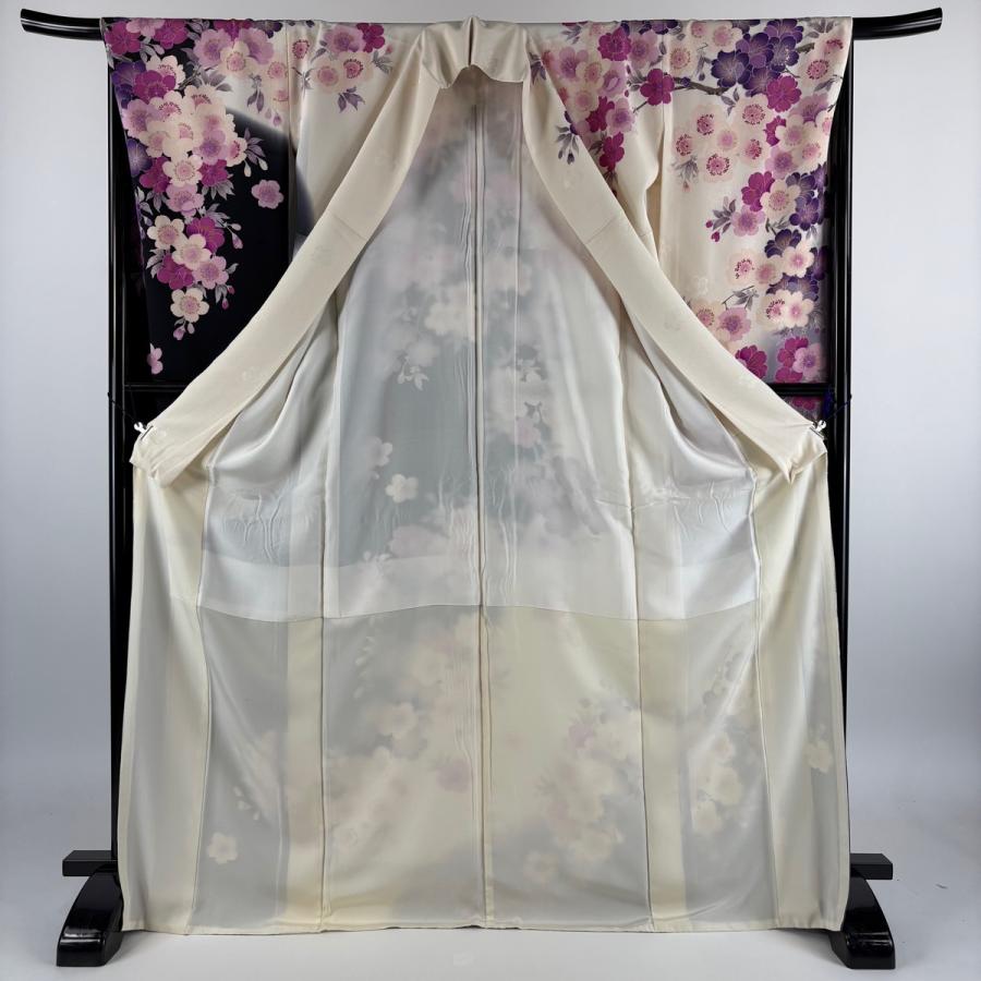 振袖 身丈172.5cm 裄丈66cm M 袷 ヒロミチナカノ 桜 地紋 刺繍 金彩 