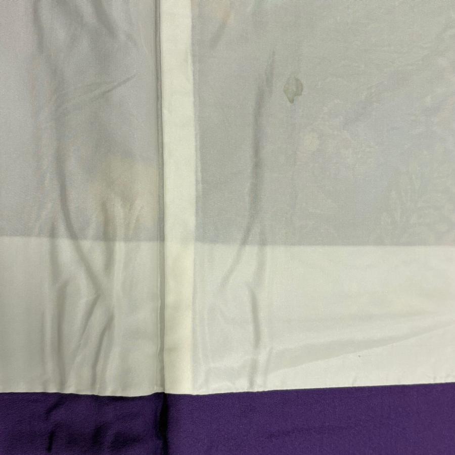 振袖 身丈171cm 裄丈67.5cm 正絹 逸品 【中古】 振袖 身丈171cm 裄丈67cm M 袷 辻が花 熨斗 金彩 ぼかし 紫 正絹 逸品
