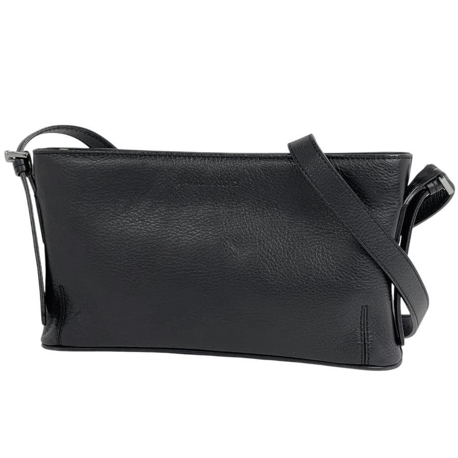 【GW特別価格】BURBERRY バーバリー ロゴ ショルダーバッグ BURBERRY（バーバリー） ロゴ ショルダーバッグ レザー ブラック