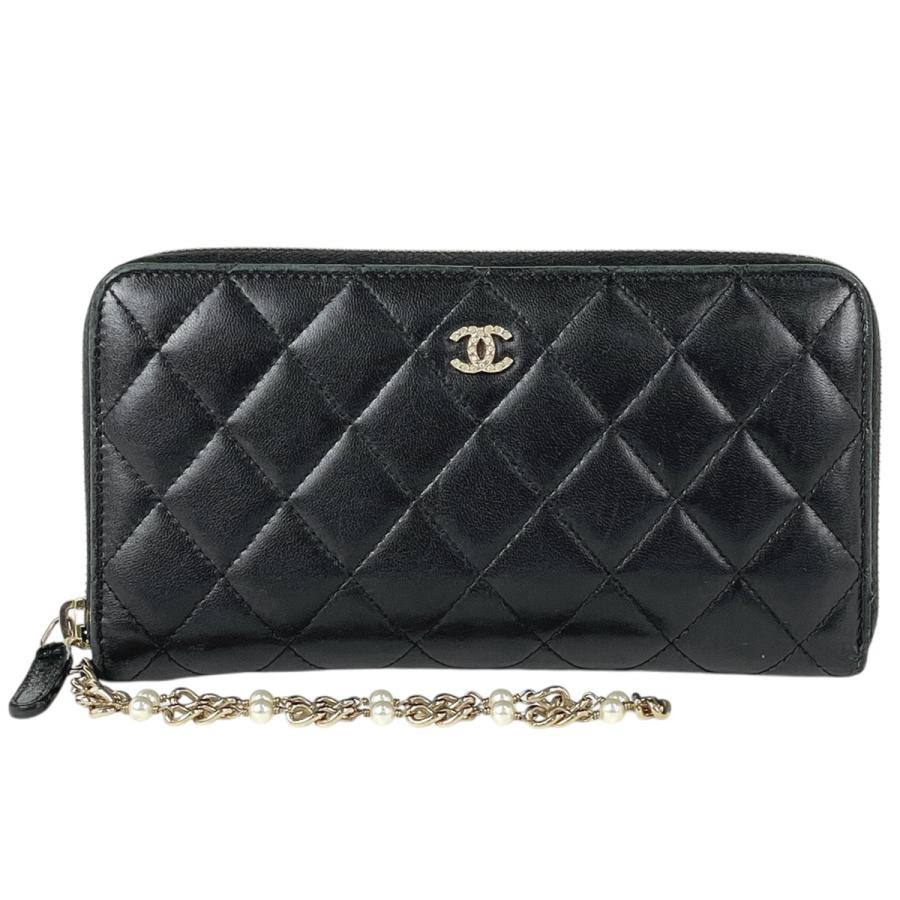CHANEL（シャネル） ココマーク ラウンドファスナー 長財布 マトラッセ