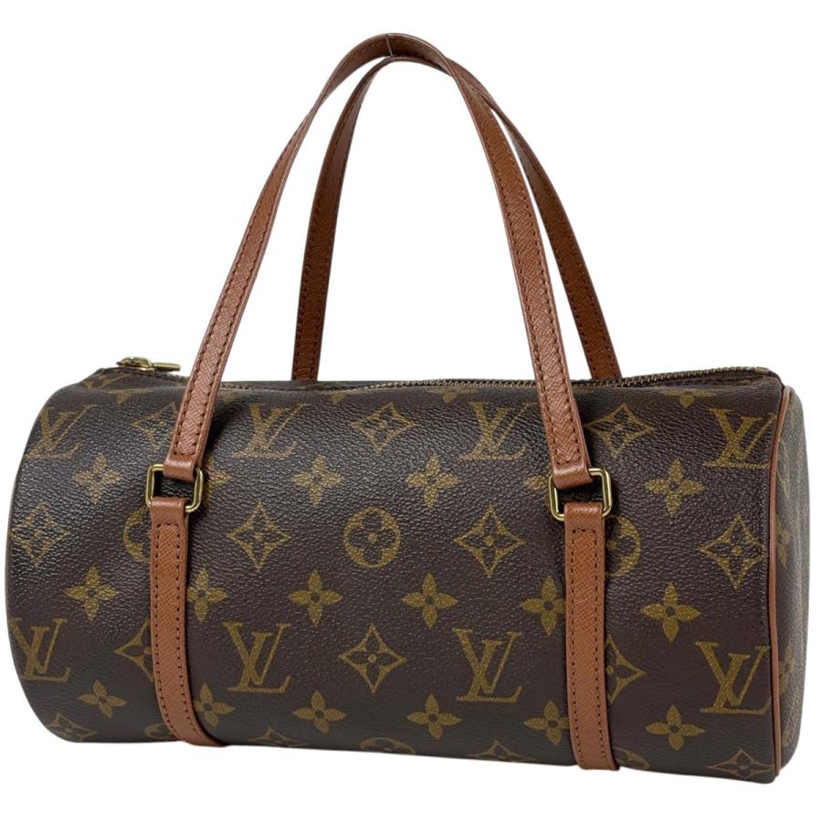 正規品査定済ルイヴィトン パピヨン モノグラム ハンドバッグ 筒型 ヴィンテージ LOUIS VUITTON（ルイ・ヴィトン） パピヨン26 筒型 旧旧型