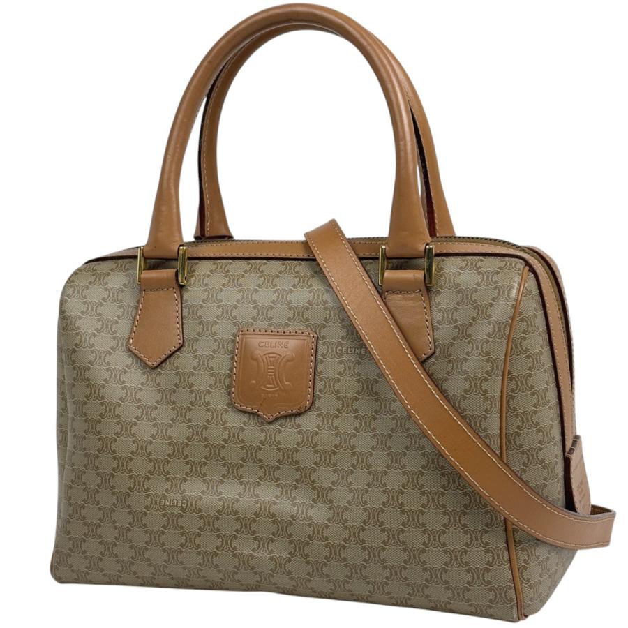 CELINE（セリーヌ） マカダム柄 ハンドバッグ 2WAY ショルダーバッグ 