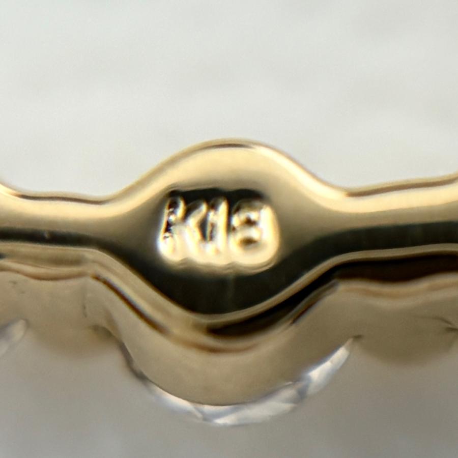 メレダイヤ デザインネックレス YG イエローゴールド ペンダント ネックレス K18 ダイヤモンド レディース 中古_6