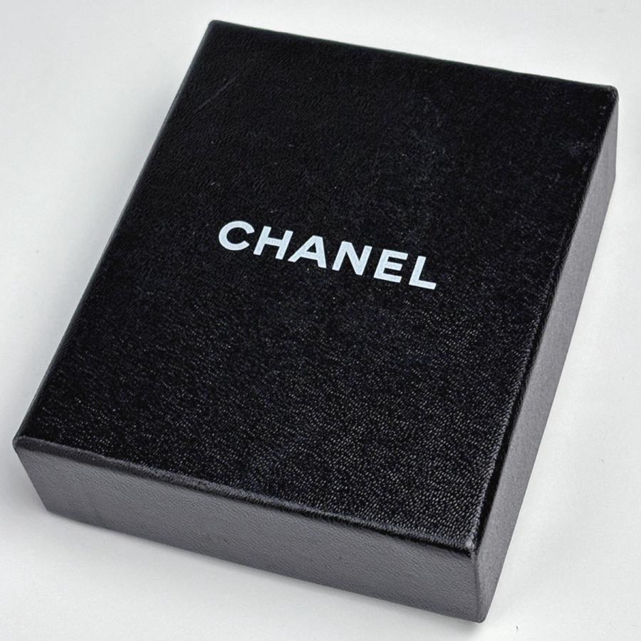 シャネル CHANEL フェイクパール ブローチ ココマーク メタル シルバー グリーン ブラック レディース 中古