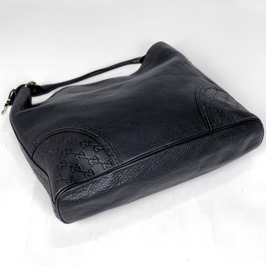 グッチ ショルダーバッグ シマライン GUCCI（グッチ） グッチシマ ショルダーバッグ シマレザー ブラック