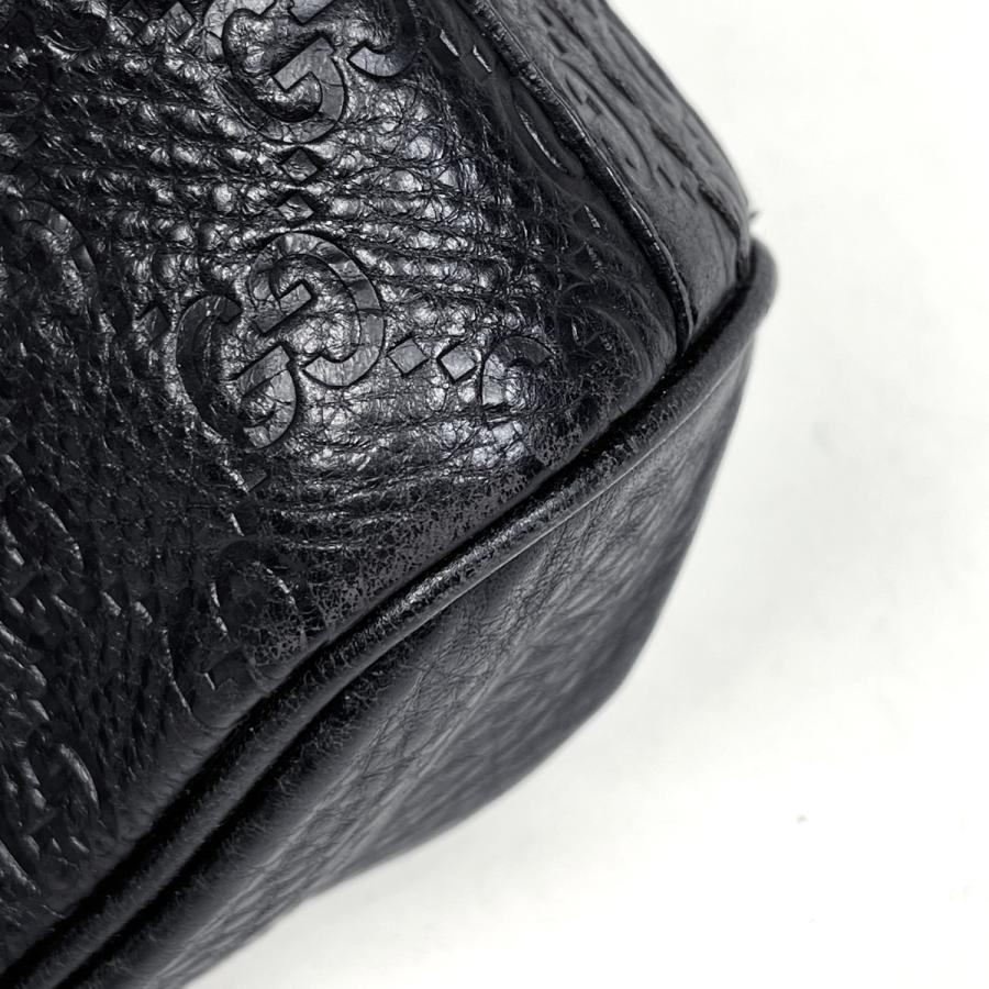 グッチ ショルダーバッグ シマライン GUCCI（グッチ） グッチシマ ショルダーバッグ シマレザー ブラック