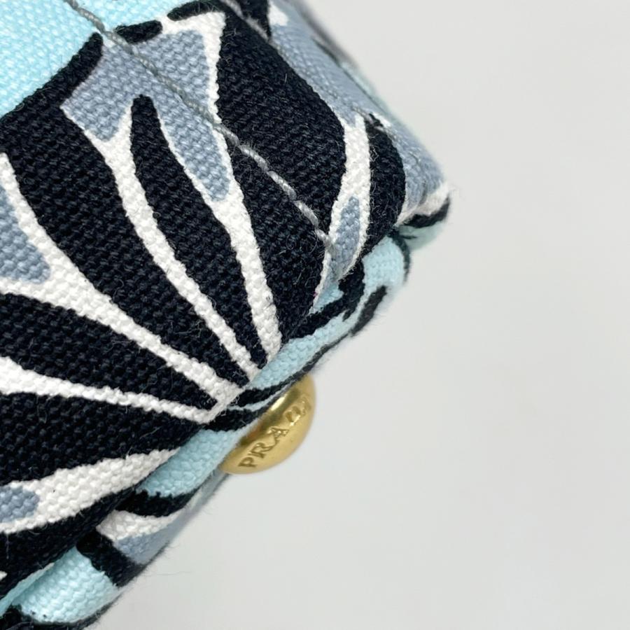 PRADA（プラダ） カナパ トート 花柄 フラワー 2WAY ショルダーバッグ 