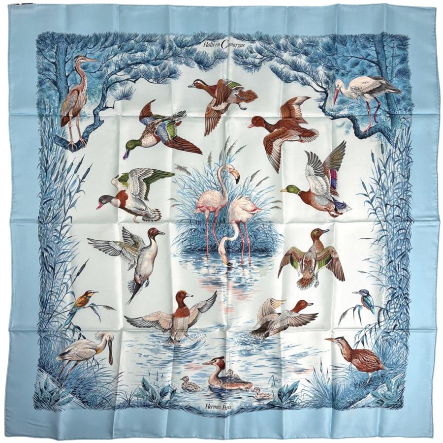 Hermès カマルグでの休息　カレスカーフ 90cm HERMES（エルメス） カレ90 Halte en Camargue カマルグでの休息