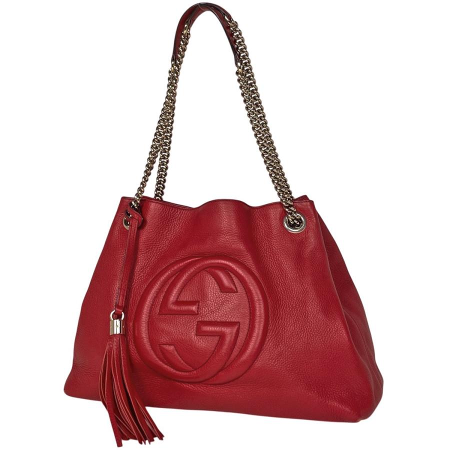 GUCCI（グッチ） ソーホー トートバッグ フリンジ インターロッキングG 