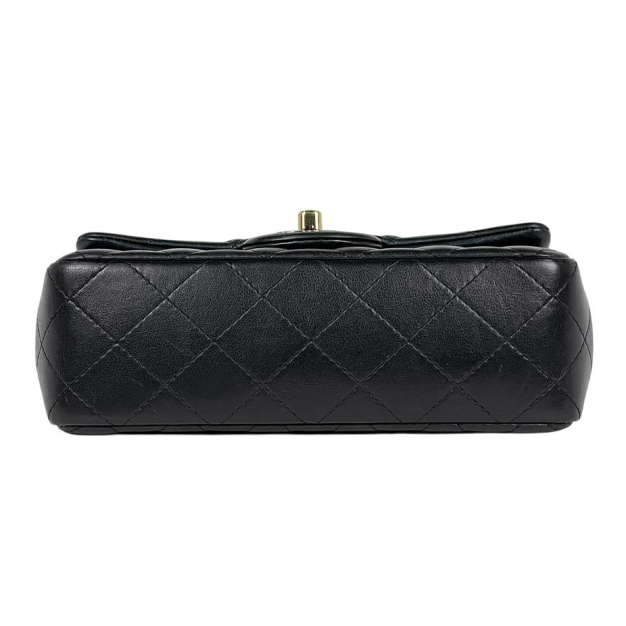 シャネル CHANEL マトラッセ シングルフラップ チェーン ショルダーバッグ ココマーク ショルダーバッグ レザー ブラック レディース 中古の画像