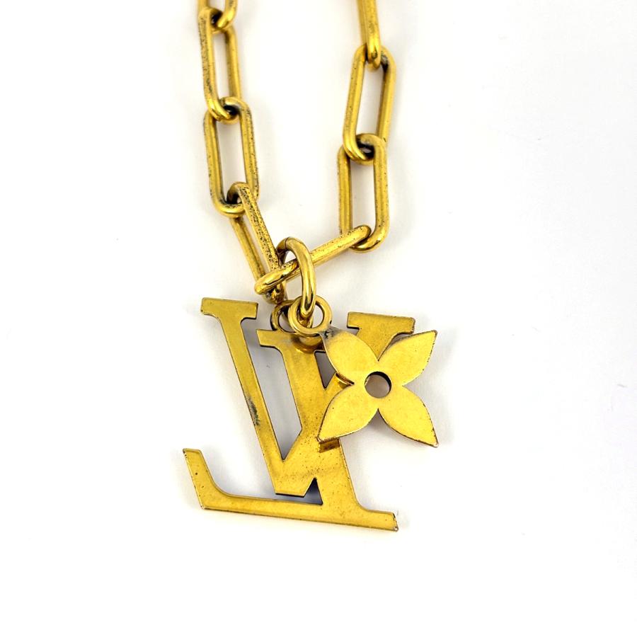 Louis Vuitton ヴィンテージコリエフレイズチャーム付きネックレス LOUIS VUITTON（ルイ・ヴィトン） コリエ LV フラワー ネックレス GP