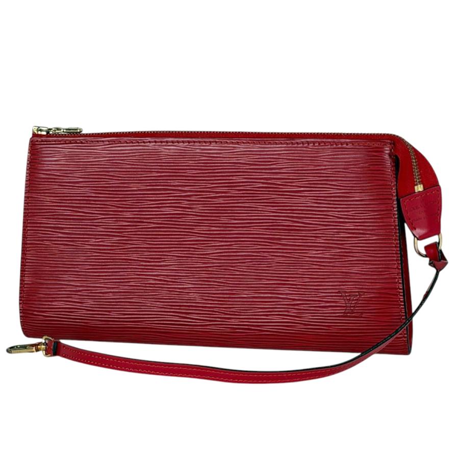 ⭐︎美品！ルイヴィトンエピ　アクセソワールアクセサリーポーチ　レザーレッド LOUIS VUITTON（ルイ・ヴィトン） ポシェット アクセソワール