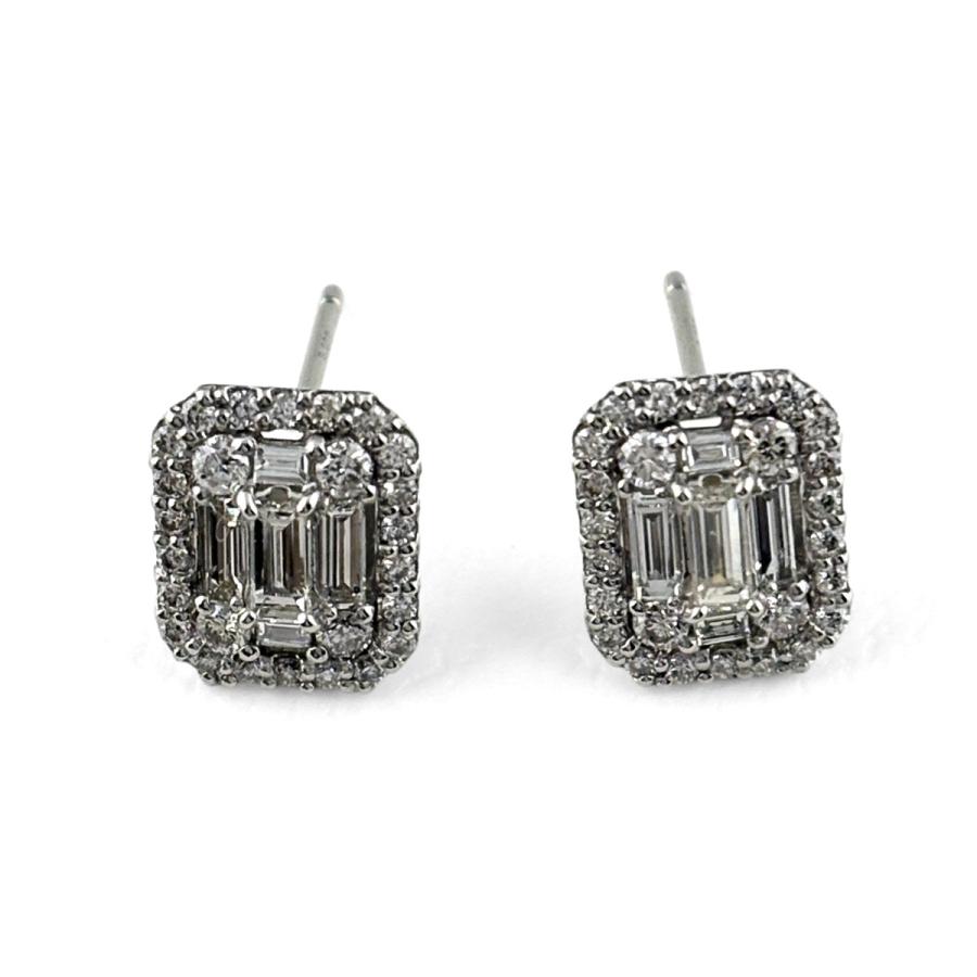 メレダイヤ デザインピアス プラチナ ピアス Pt900 ダイヤモンド