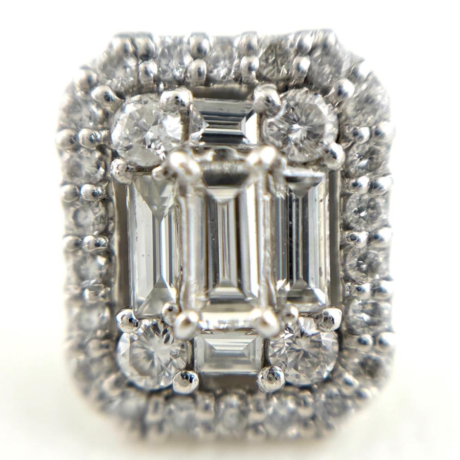 メレダイヤ デザインピアス プラチナ ピアス Pt900 ダイヤモンド