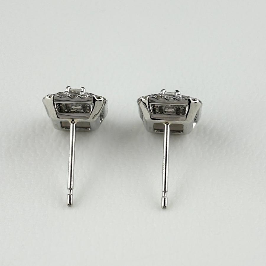 メレダイヤ デザインピアス プラチナ ピアス Pt900 ダイヤモンド