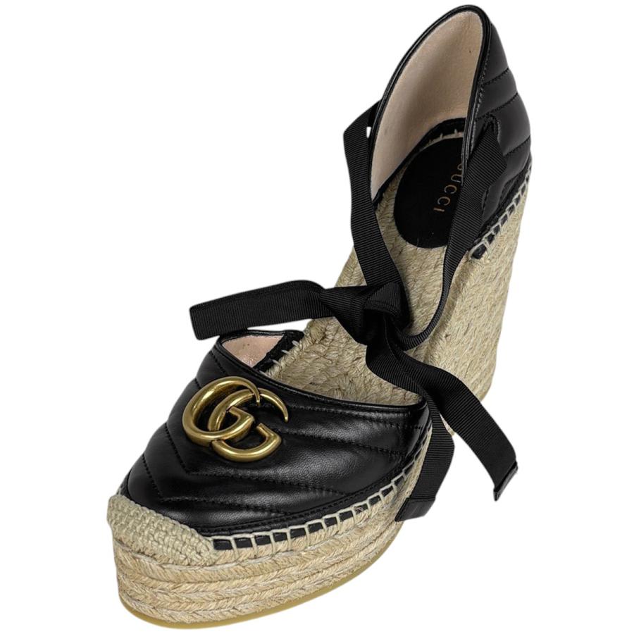 GUCCI（グッチ） GUCCI GGマーモント ウェッジソール サンダル ダブルG 