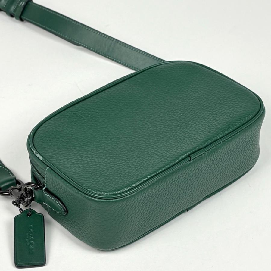 コーチ ショルダー カメラバッグ レザー グリーン CC386 COACH（コーチ） ロゴ ショルダーバッグ カメラバッグ ショルダー